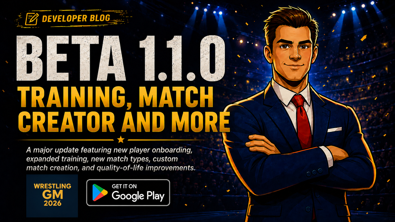 Wrestling GM 2026 - Beta 1.1.0 Release Notes