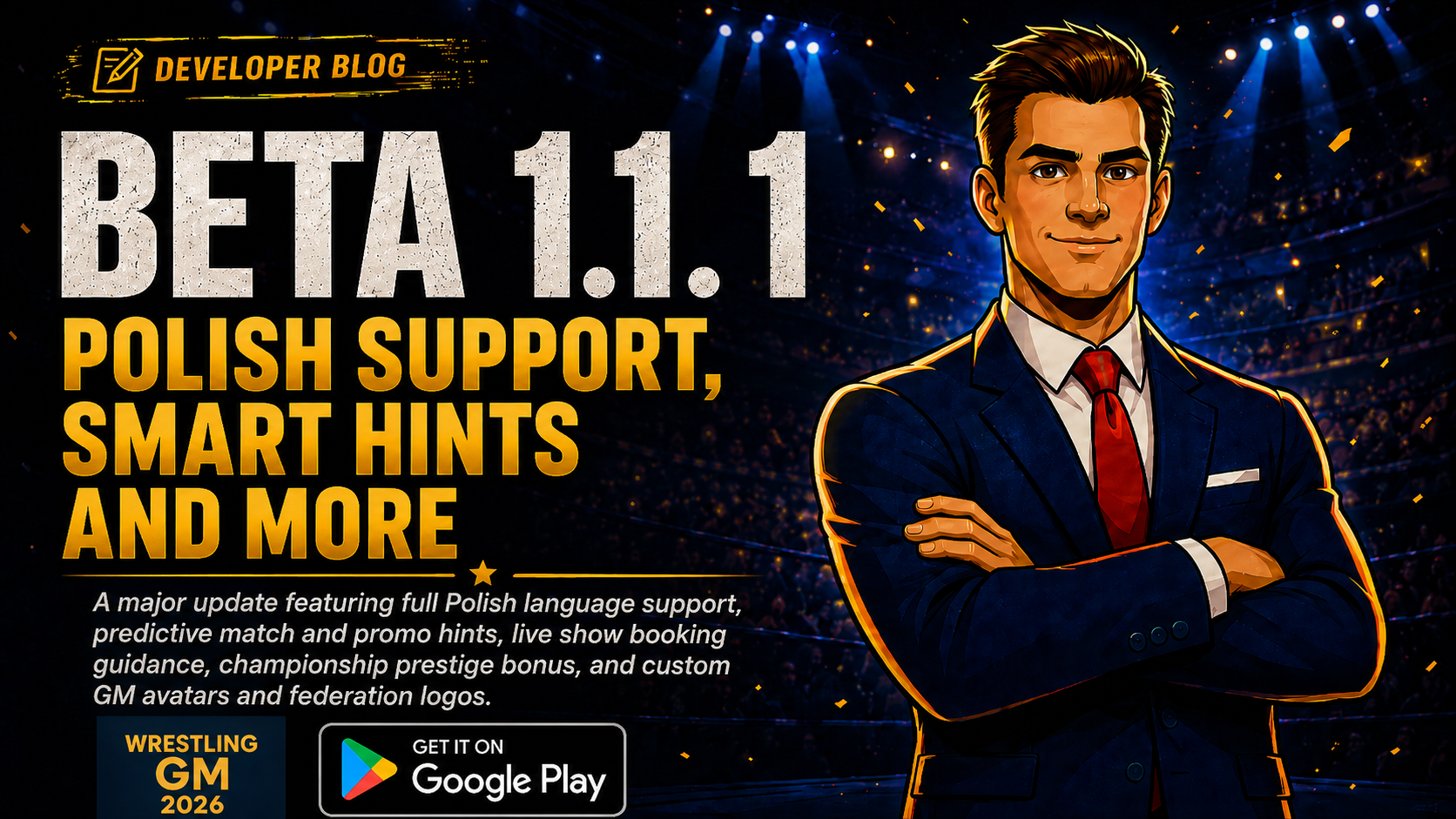 Wrestling GM 2026 - Beta 1.1.1 Release Notes