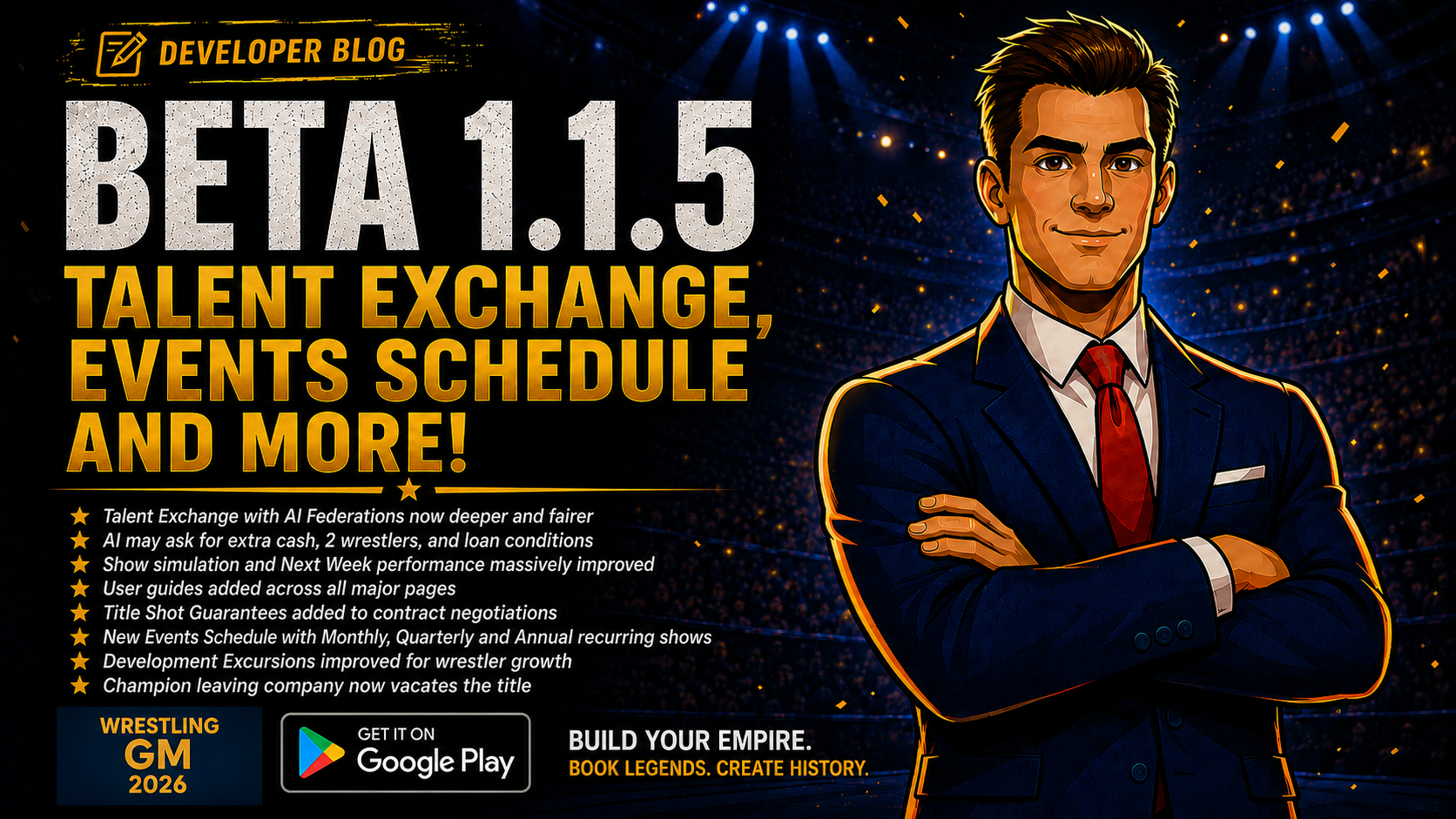 Wrestling GM 2026 - Beta 1.1.5 Release Notes