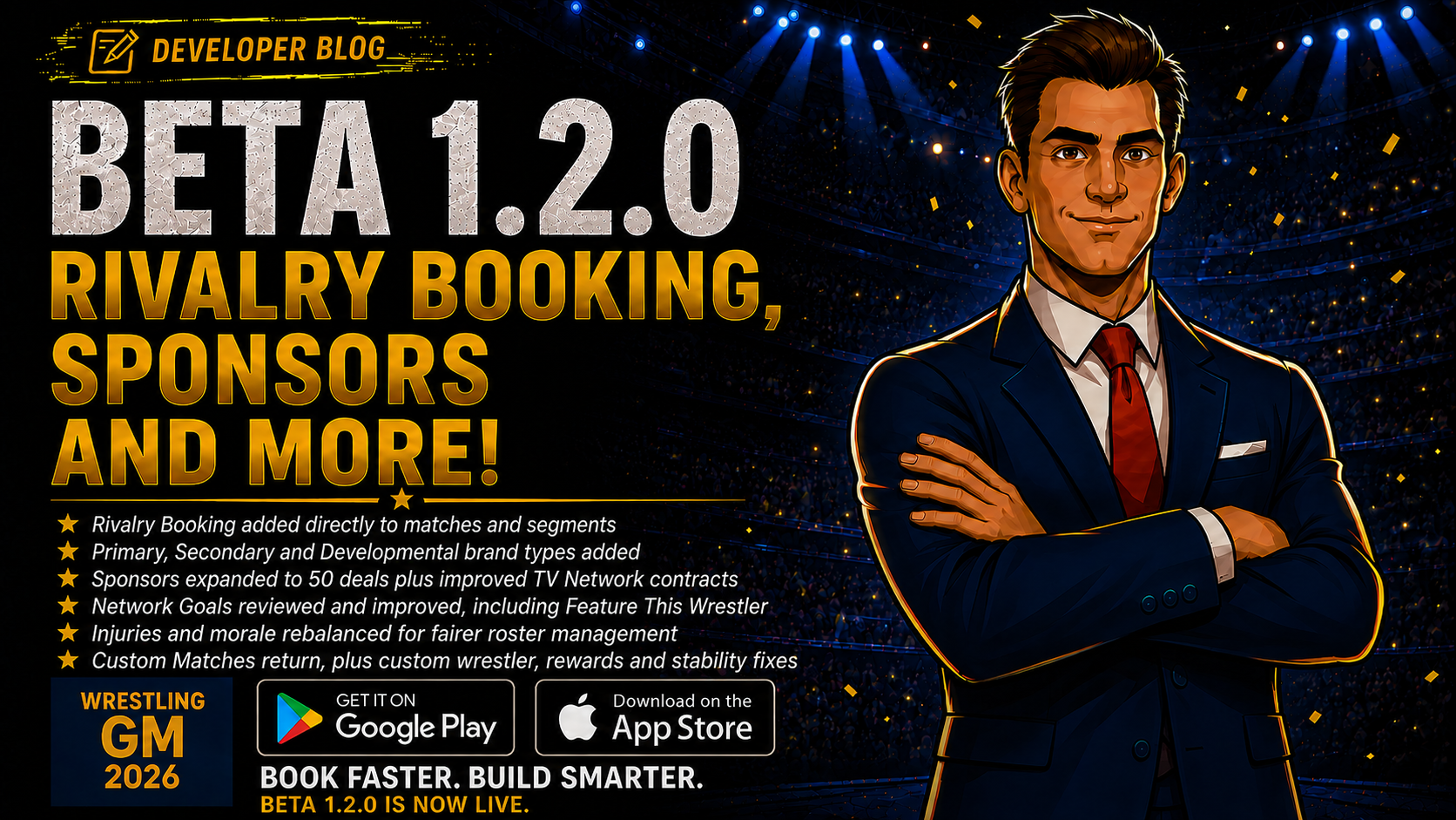 Wrestling GM 2026 - Beta 1.2.0 Release Notes